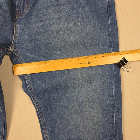 Levi Strauss 505 Regular Fit Mens Jeans W38 L30 Blue Denim Classic - Picture 11 of 15